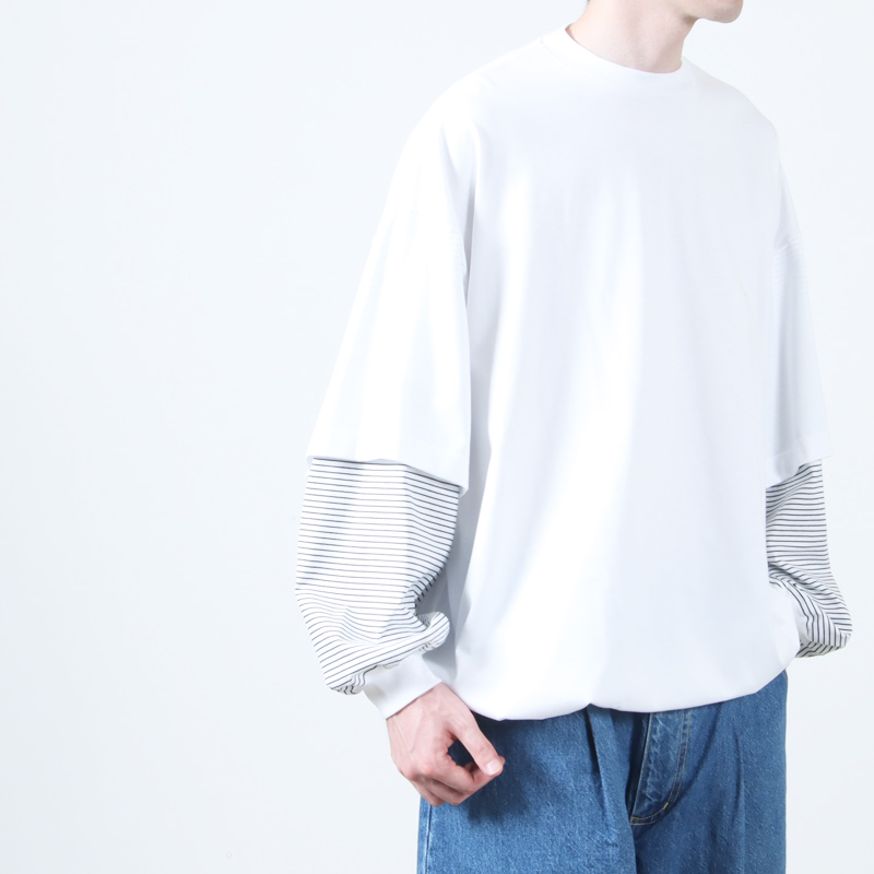 is-ness(ͥ) BALLOON LAYERED LONG SLEEVE T SHIRT