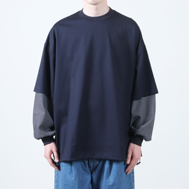 is-ness(ͥ) BALLOON LAYERED LONG SLEEVE T SHIRT