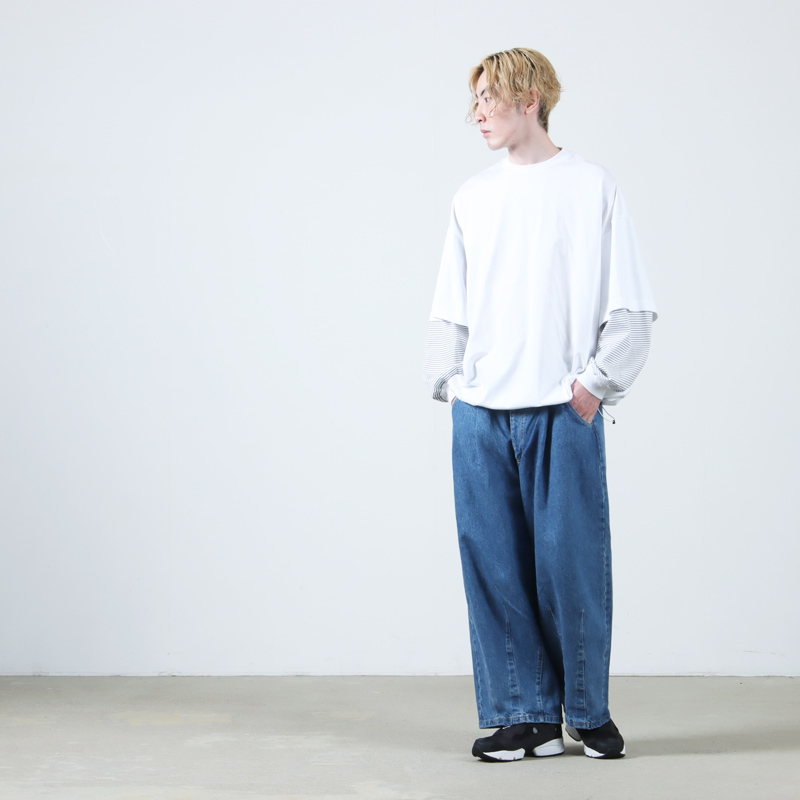 is-ness(ͥ) BALLOON LAYERED LONG SLEEVE T SHIRT