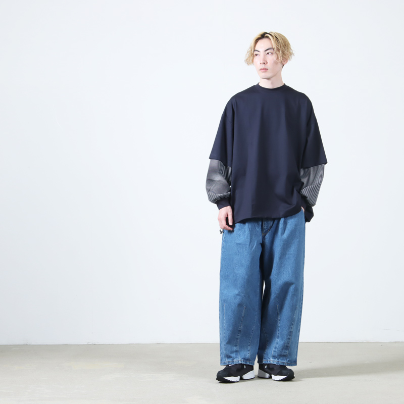 is-ness(ͥ) BALLOON LAYERED LONG SLEEVE T SHIRT