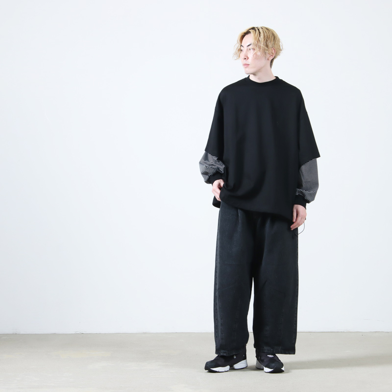 is-ness(ͥ) BALLOON LAYERED LONG SLEEVE T SHIRT