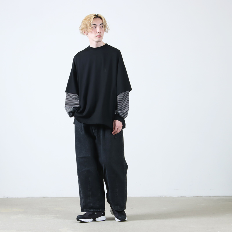 is-ness(ͥ) BALLOON LAYERED LONG SLEEVE T SHIRT