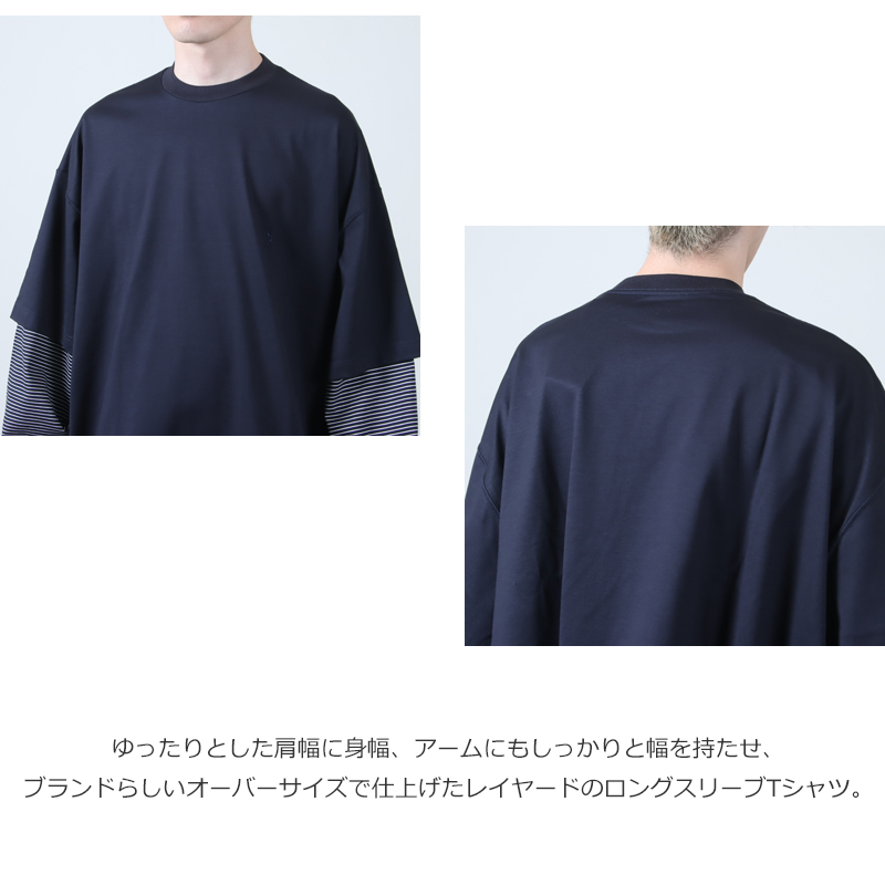 is-ness(ͥ) BALLOON LAYERED LONG SLEEVE T SHIRT