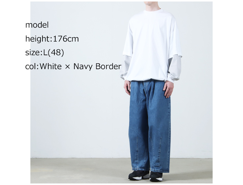 is-ness(ͥ) BALLOON LAYERED LONG SLEEVE T SHIRT