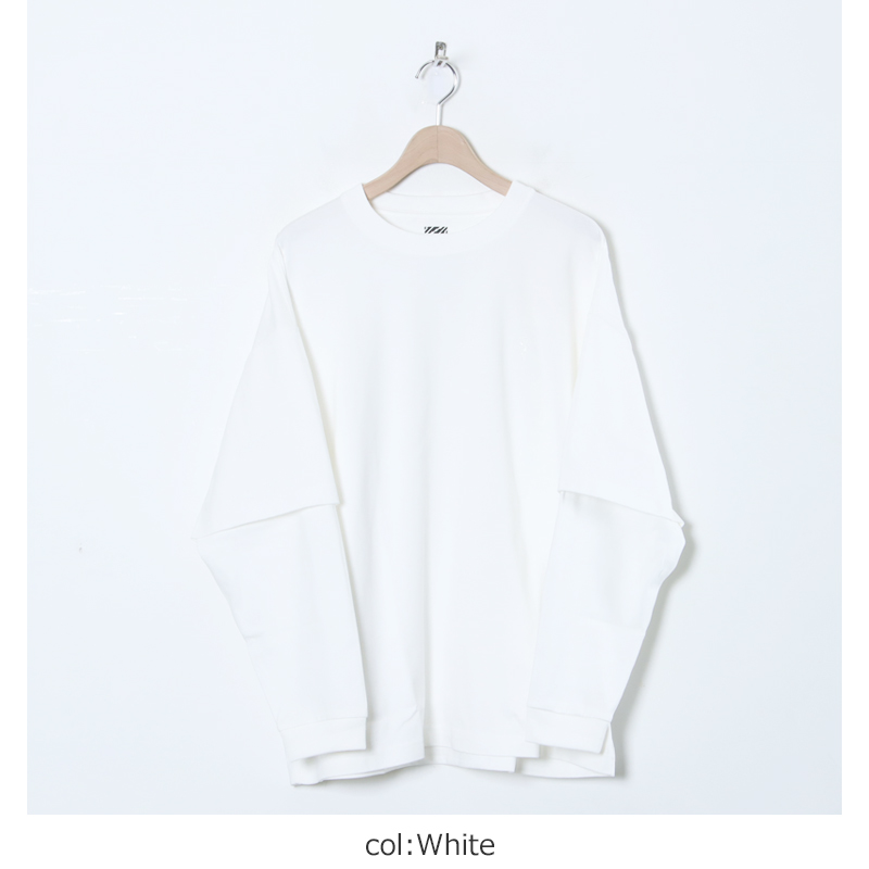 is-ness(ͥ) LAYERED LONG SLEEVE T-SHIRT
