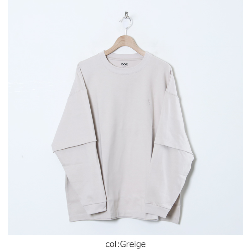 is-ness(ͥ) LAYERED LONG SLEEVE T-SHIRT