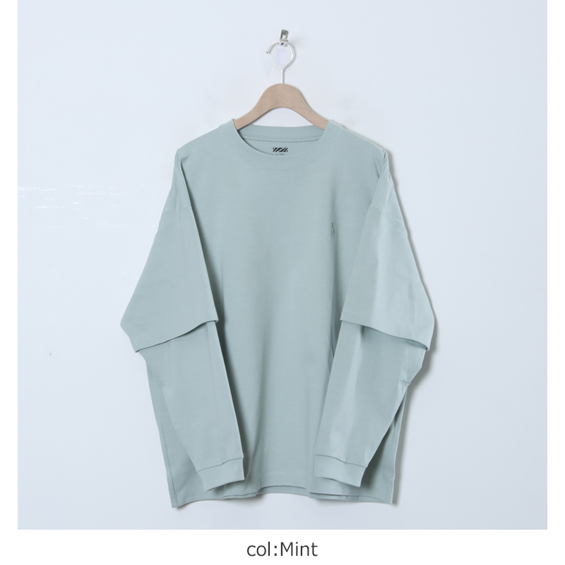 is-ness(ͥ) LAYERED LONG SLEEVE T-SHIRT