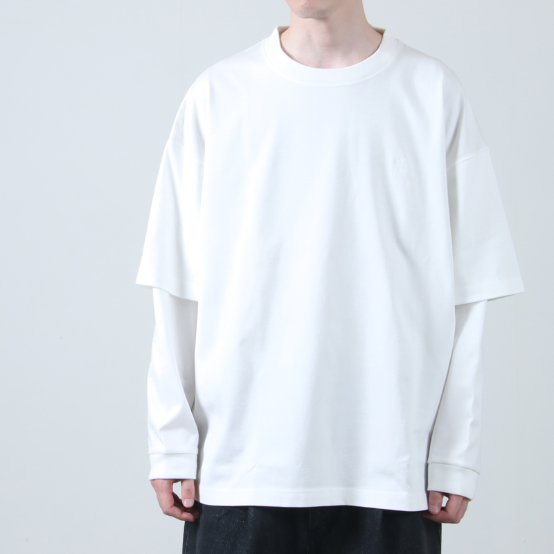 is-ness(ͥ) LAYERED LONG SLEEVE T-SHIRT