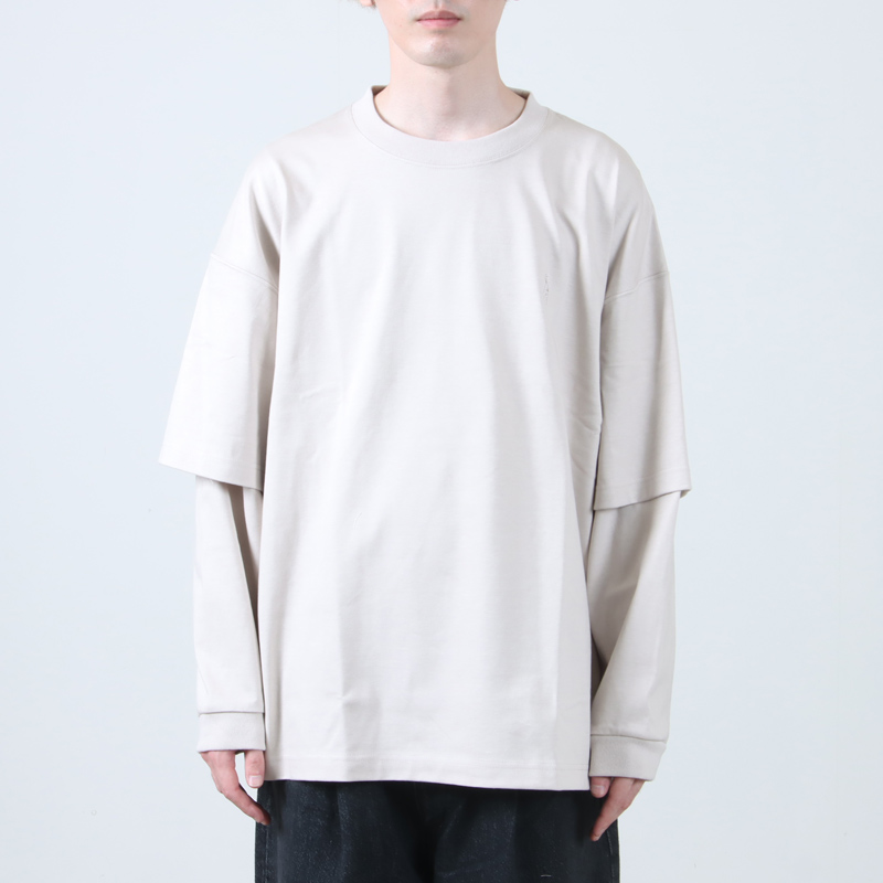 is-ness(ͥ) LAYERED LONG SLEEVE T-SHIRT