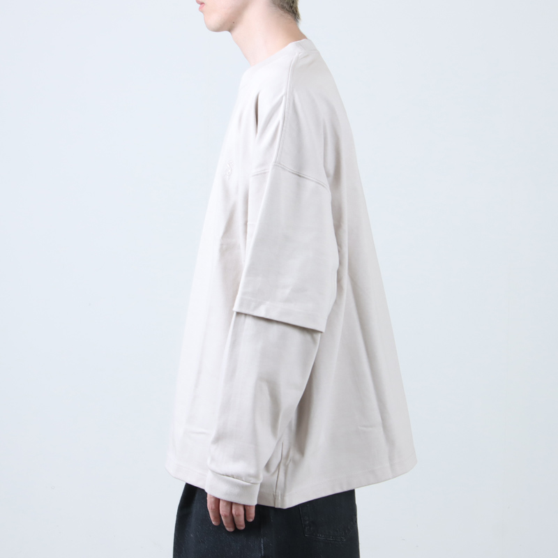 is-ness(ͥ) LAYERED LONG SLEEVE T-SHIRT