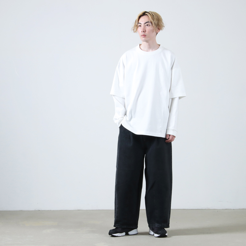 is-ness(ͥ) LAYERED LONG SLEEVE T-SHIRT