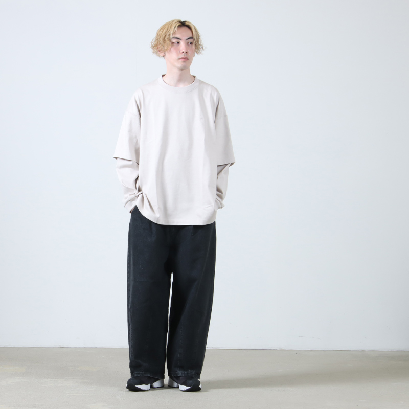 is-ness(ͥ) LAYERED LONG SLEEVE T-SHIRT
