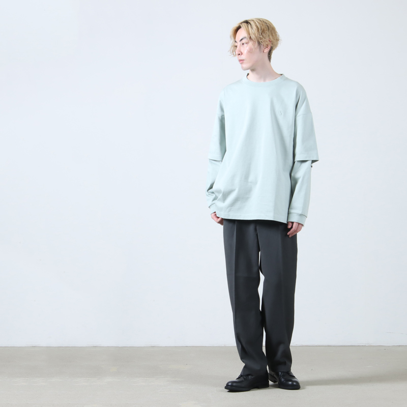 is-ness(ͥ) LAYERED LONG SLEEVE T-SHIRT