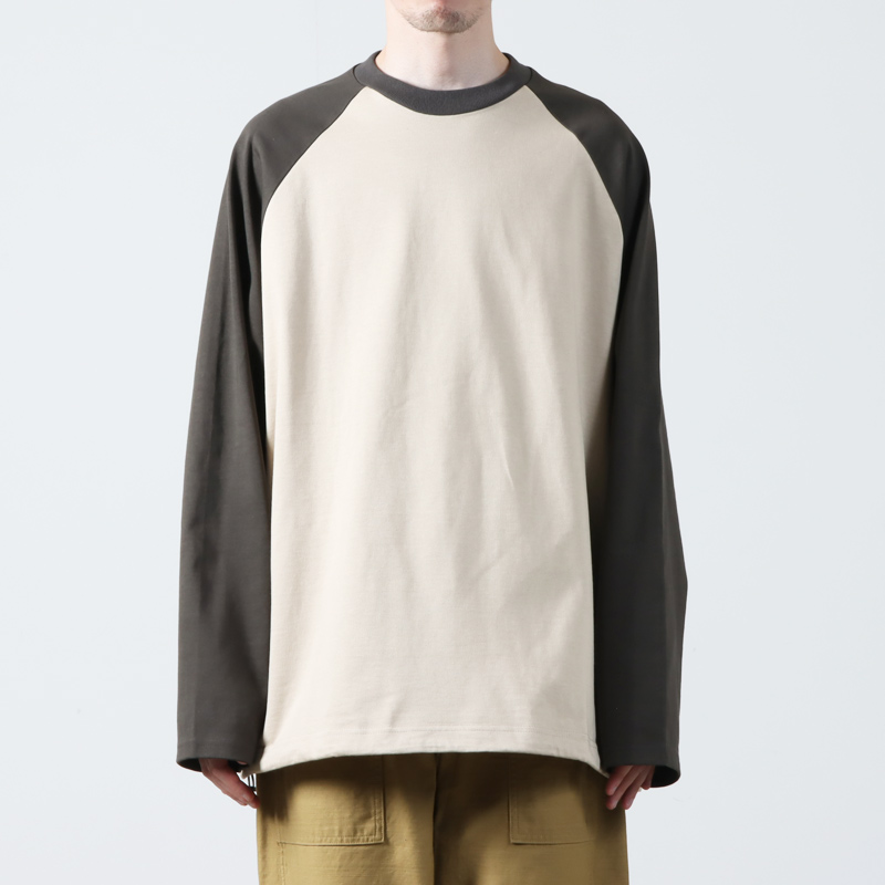 is-ness (イズネス) BALLOON RAGLAN LONG SLEEVE T SHIRT