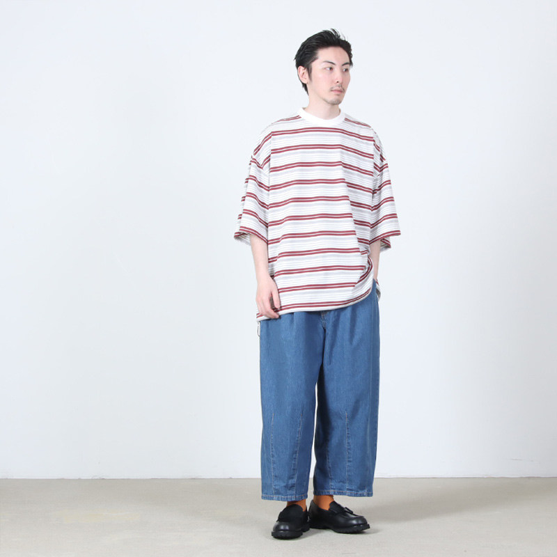 is-ness(�����ͥ�) Border Balloon T-Shirt