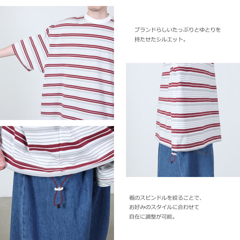 is-ness(�����ͥ�) Border Balloon T-Shirt