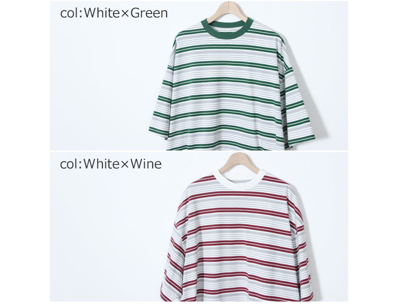 is-ness(�����ͥ�) Border Balloon T-Shirt