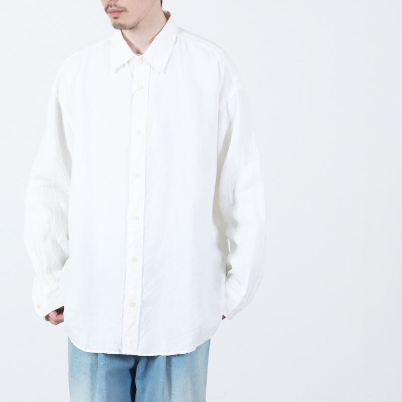 is-ness(�����ͥ�) Linen Long-Sleeve Shirt