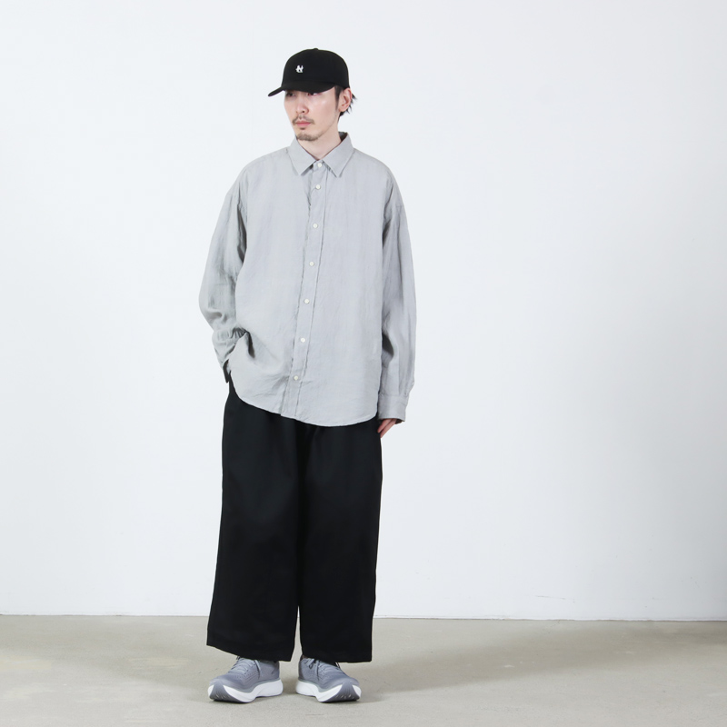 is-ness(�����ͥ�) Linen Long-Sleeve Shirt