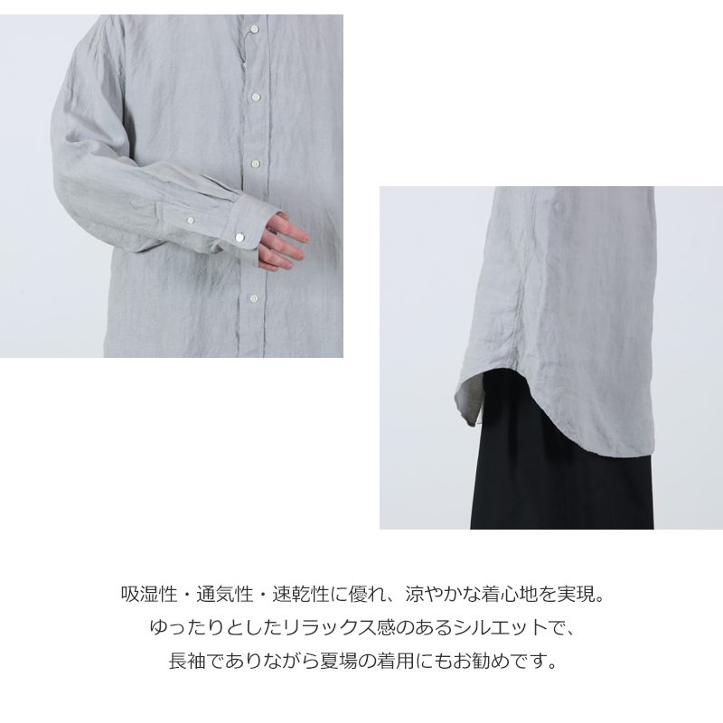 is-ness(�����ͥ�) Linen Long-Sleeve Shirt
