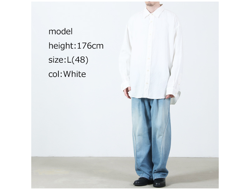 is-ness(�����ͥ�) Linen Long-Sleeve Shirt