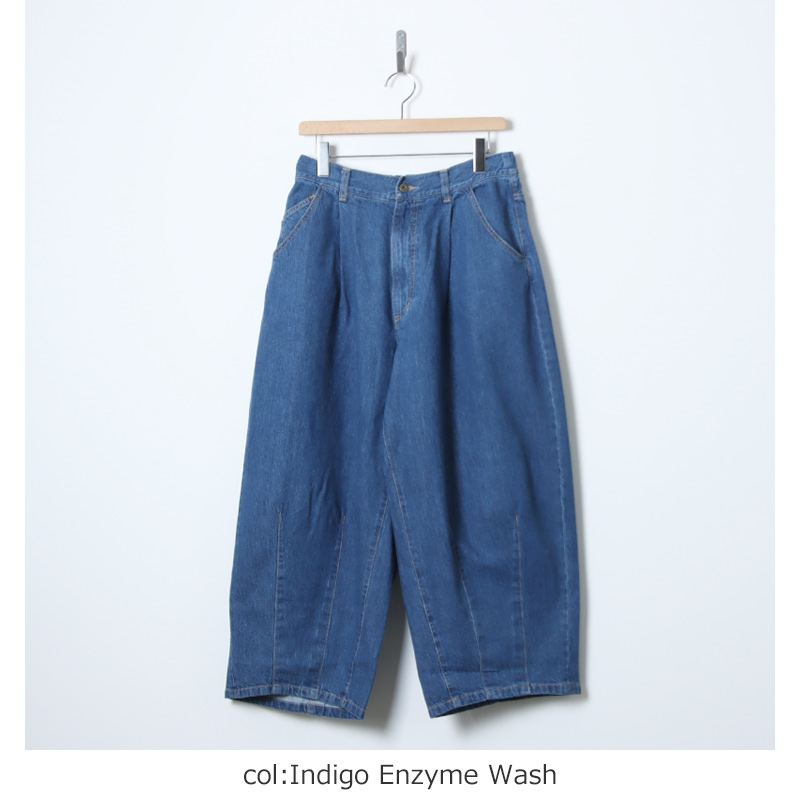 is-ness(�����ͥ�) 5-Pocket Balloon Pants (Enzyme Wash)