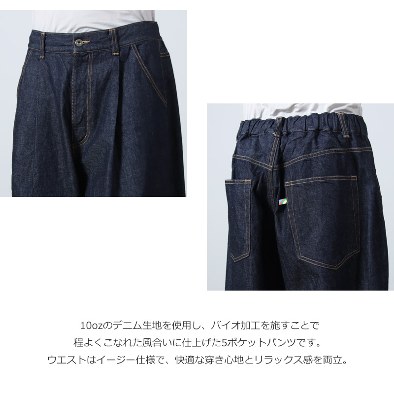 is-ness(�����ͥ�) 5-Pocket Balloon Pants (Enzyme Wash)