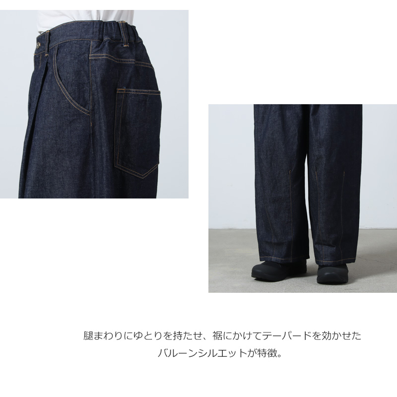 is-ness(�����ͥ�) 5-Pocket Balloon Pants (Enzyme Wash)
