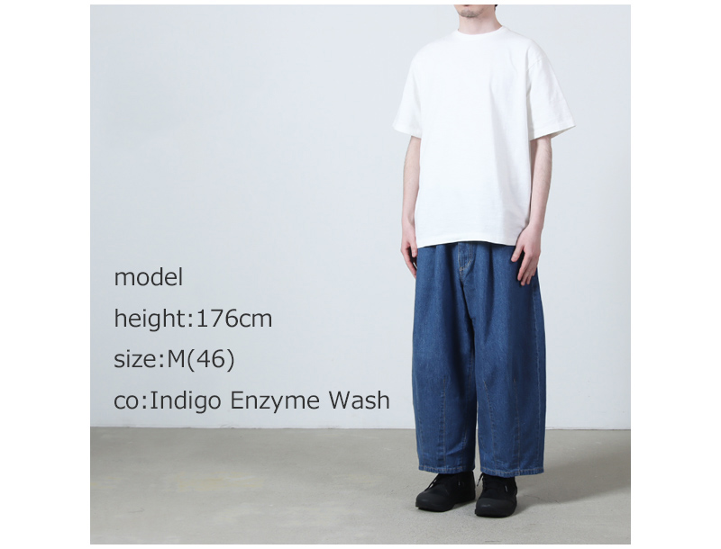is-ness(�����ͥ�) 5-Pocket Balloon Pants (Enzyme Wash)