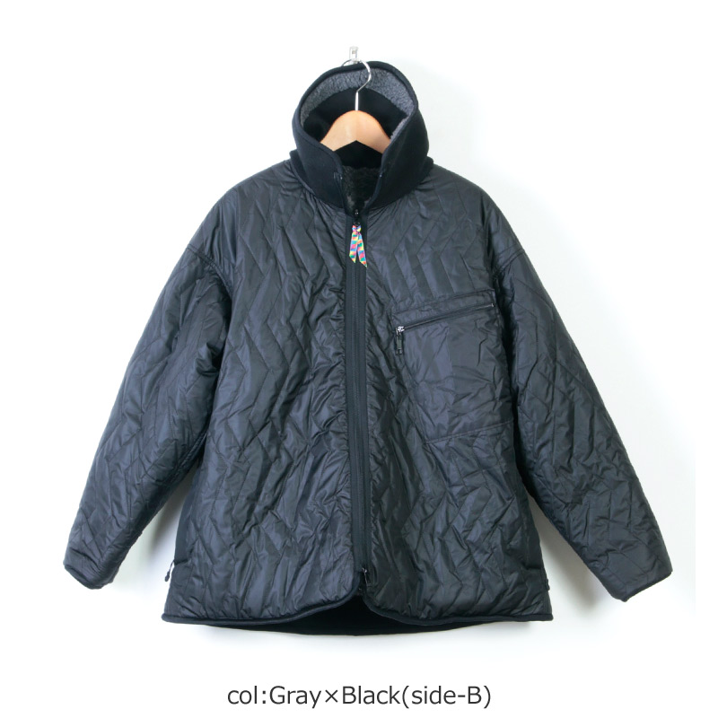 is-ness (イズネス) REVERSIBLE QUILTED FLEECE JACKET / リバーシブル ...