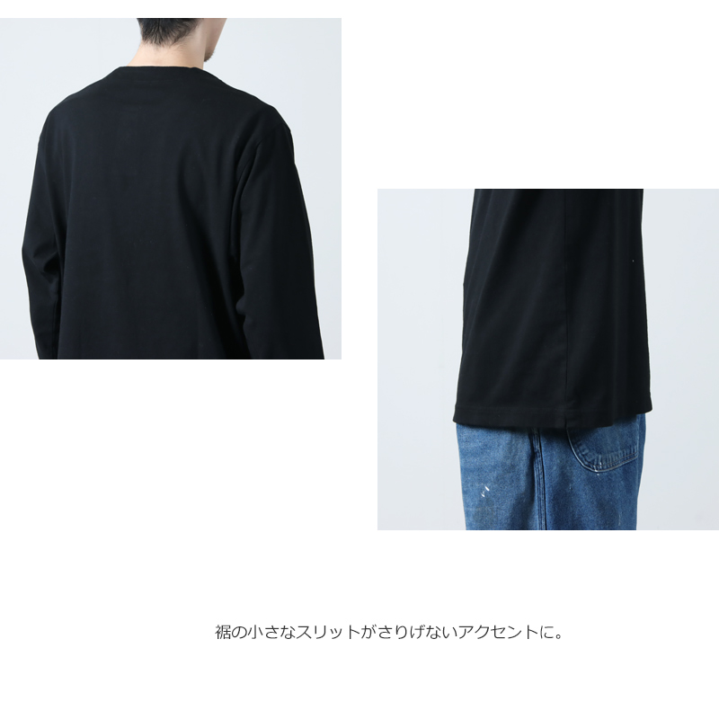 Jackman(åޥ) L/S Henleyneck T-Shirt