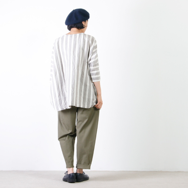 新入荷 流行 jujudhau ズーズーダゥ リネンダブルボタンシャツ 