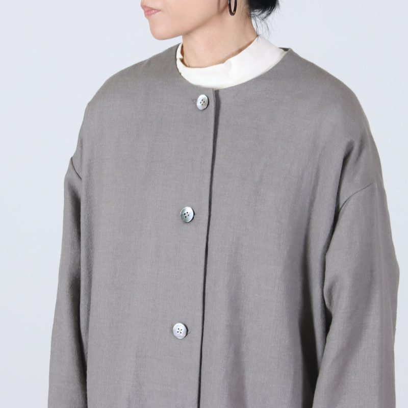 jujudhau() ROUND NECK COAT