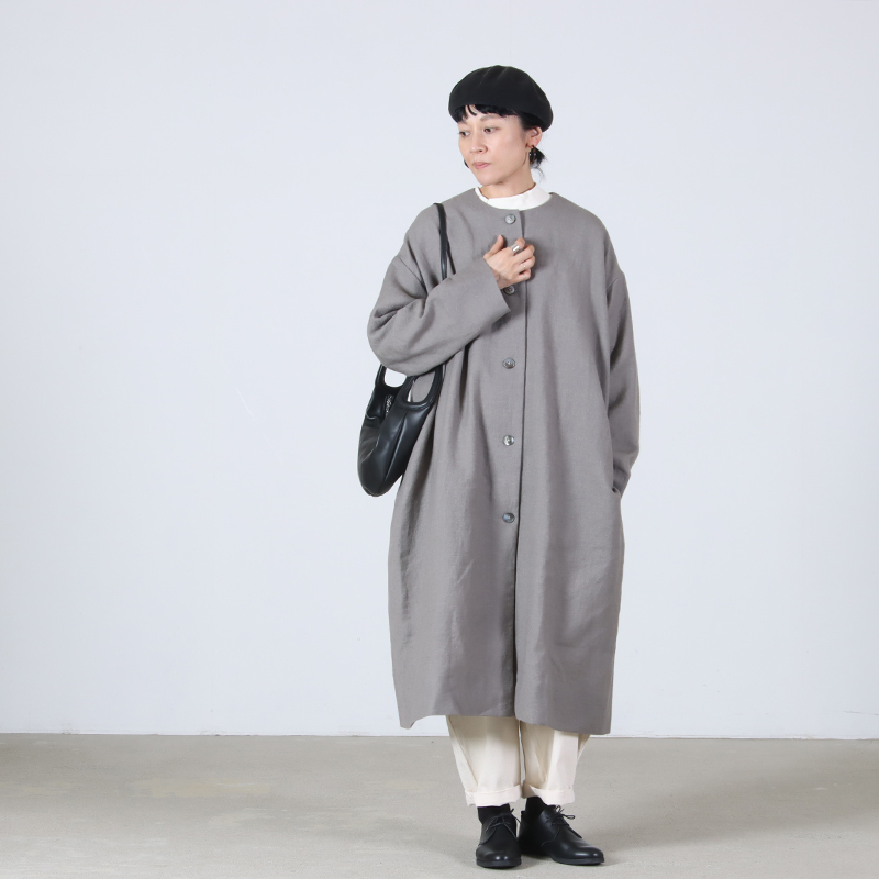 jujudhau() ROUND NECK COAT