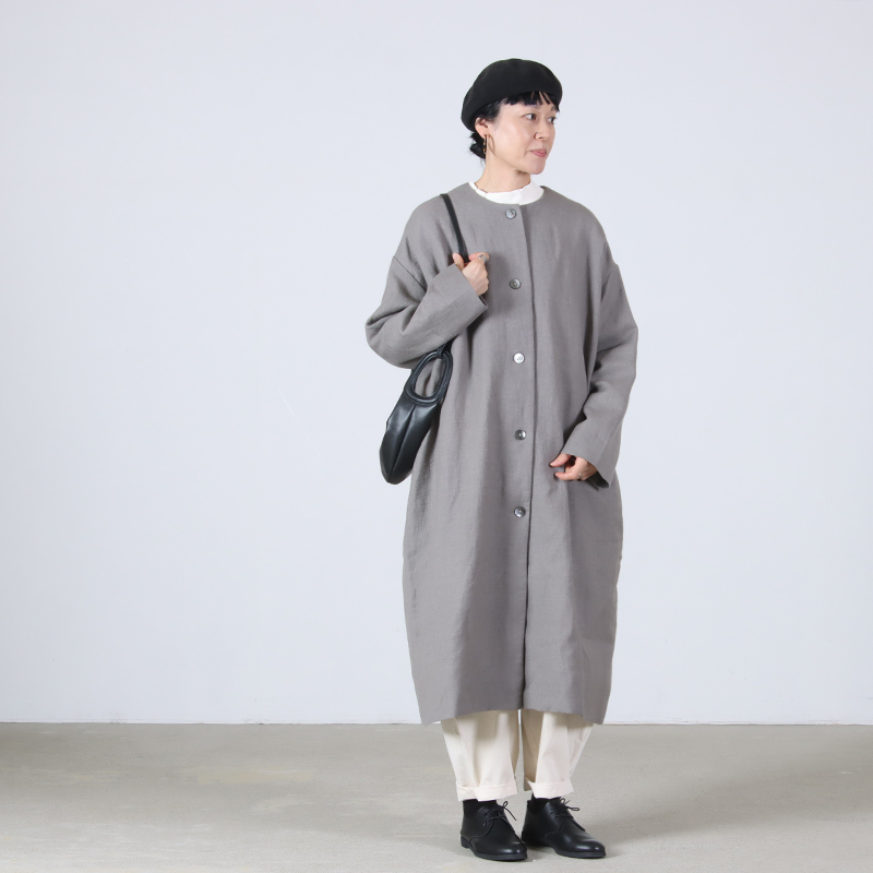 jujudhau() ROUND NECK COAT