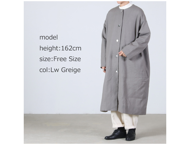 jujudhau() ROUND NECK COAT