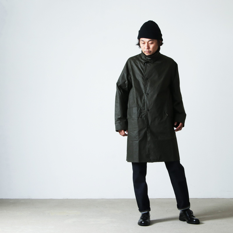 美品size36】21AW Barbour × KAPTAIN SUNSHINE 3/4 Coat OLIVE 付属品