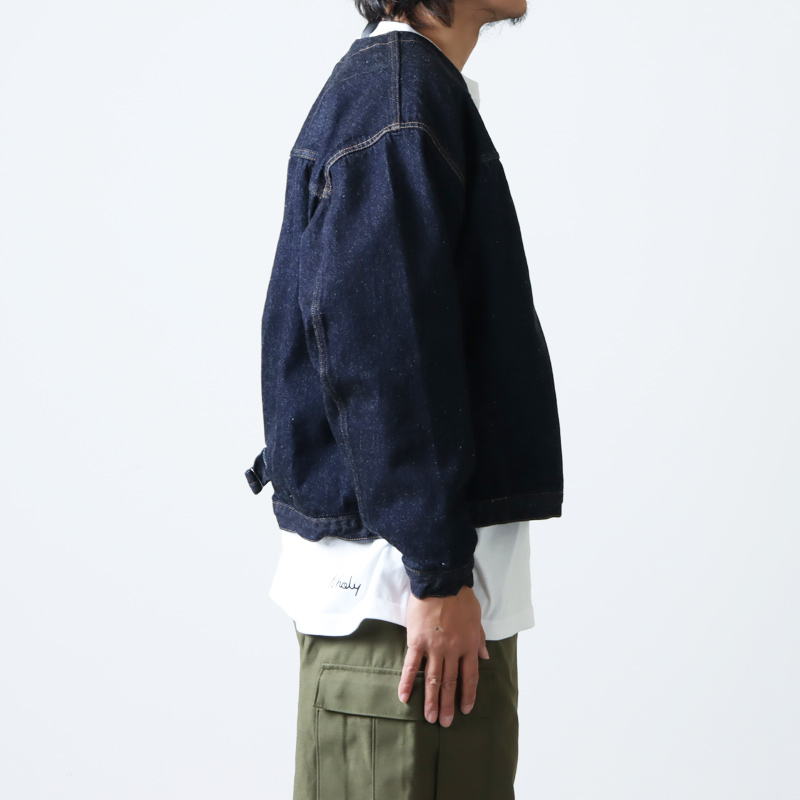 KAPTAIN SUNSHINE (キャプテンサンシャイン) No Collar Denim Jacket / ノーカラーデニムジャケット