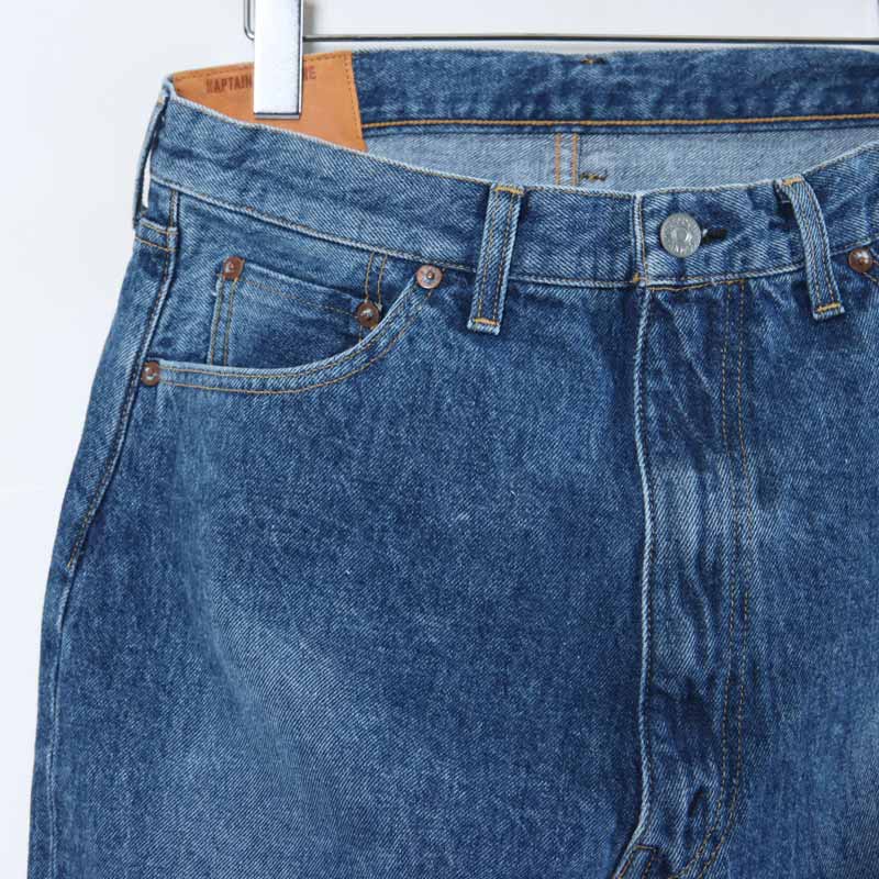 KAPTAIN SUNSHINE(ץƥ󥵥󥷥㥤) 5P Zipper Front Denim Pants INDIGO VINTAGE WASH