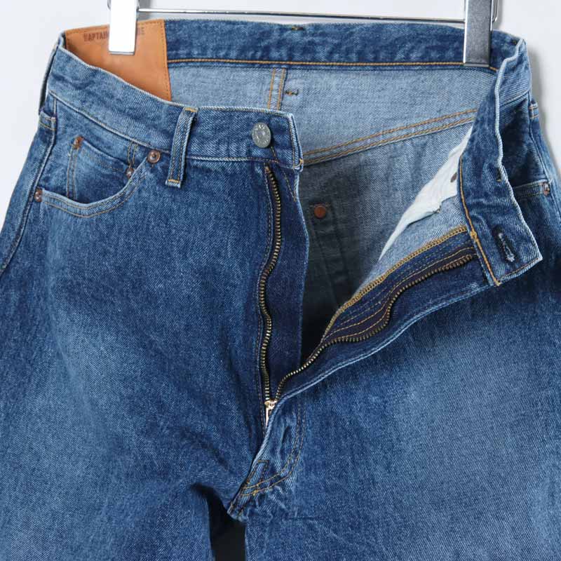 KAPTAIN SUNSHINE(����ץƥ󥵥󥷥㥤��) 5P Zipper Front Denim Pants
