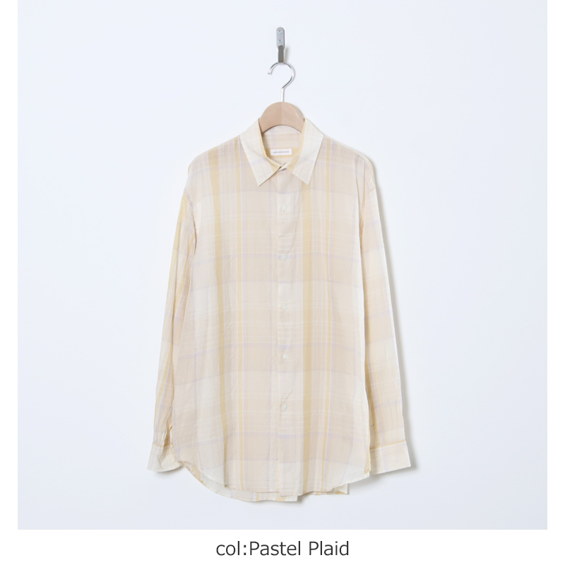 KAPTAIN SUNSHINE(����ץƥ󥵥󥷥㥤��) Gauze Plaid Plain Shirt