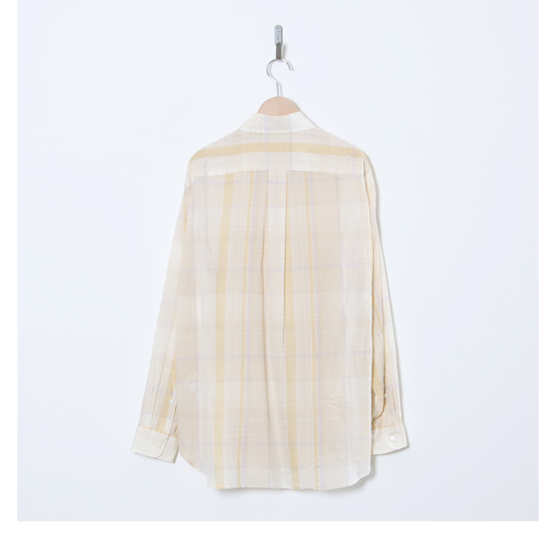 KAPTAIN SUNSHINE(����ץƥ󥵥󥷥㥤��) Gauze Plaid Plain Shirt
