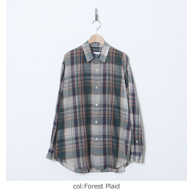 KAPTAIN SUNSHINE(����ץƥ󥵥󥷥㥤��) Gauze Plaid Plain Shirt