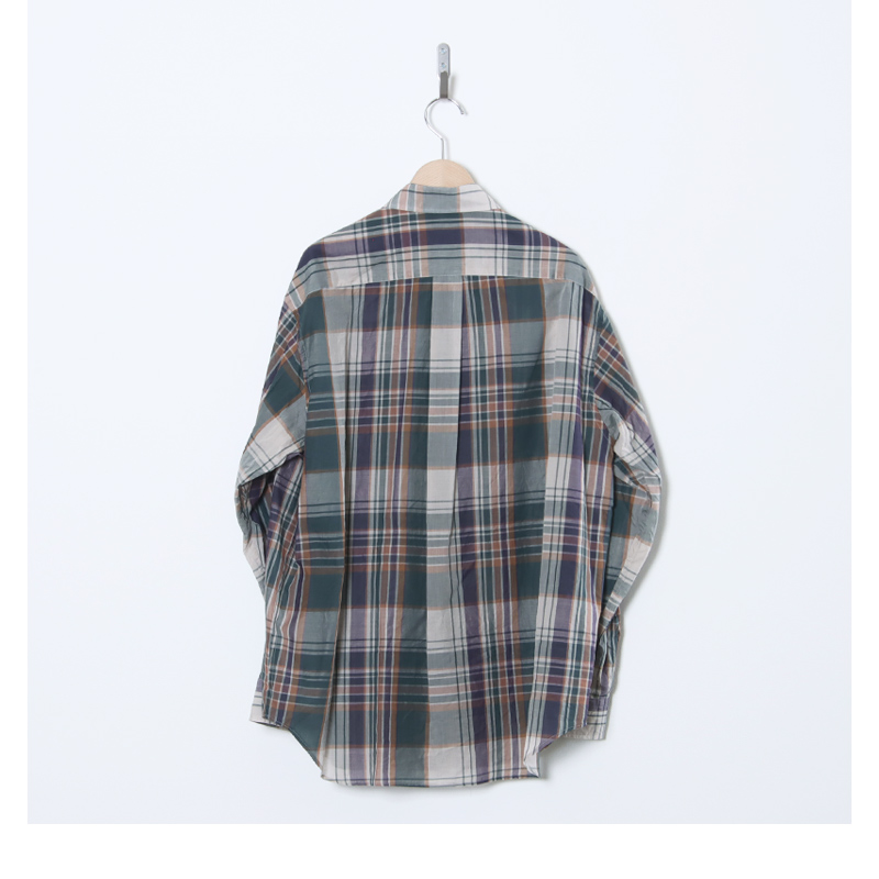 KAPTAIN SUNSHINE(����ץƥ󥵥󥷥㥤��) Gauze Plaid Plain Shirt