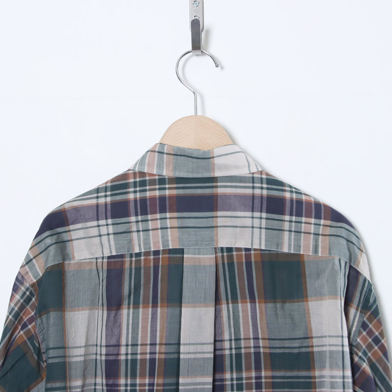 KAPTAIN SUNSHINE(����ץƥ󥵥󥷥㥤��) Gauze Plaid Plain Shirt