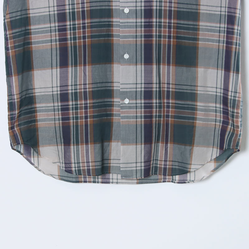 KAPTAIN SUNSHINE(����ץƥ󥵥󥷥㥤��) Gauze Plaid Plain Shirt