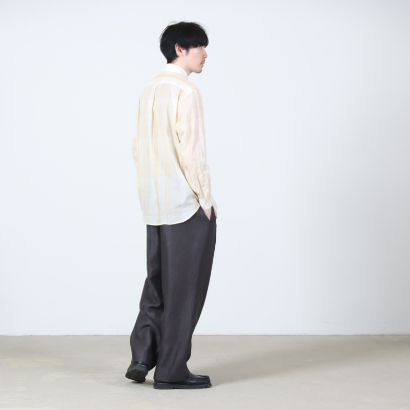 KAPTAIN SUNSHINE(����ץƥ󥵥󥷥㥤��) Gauze Plaid Plain Shirt