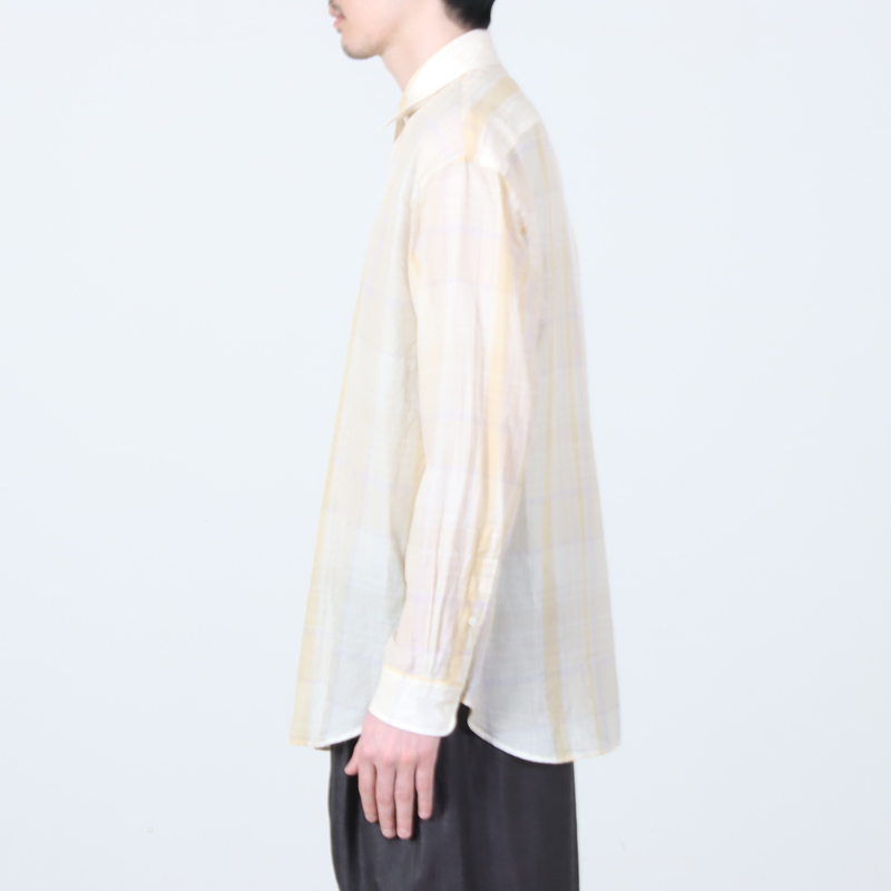 KAPTAIN SUNSHINE(����ץƥ󥵥󥷥㥤��) Gauze Plaid Plain Shirt