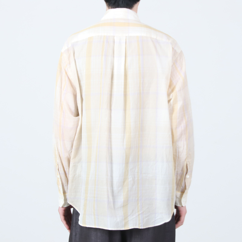 KAPTAIN SUNSHINE(����ץƥ󥵥󥷥㥤��) Gauze Plaid Plain Shirt