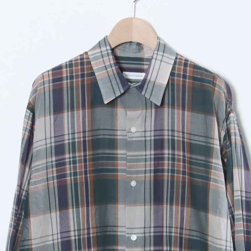 KAPTAIN SUNSHINE(����ץƥ󥵥󥷥㥤��) Gauze Plaid Plain Shirt
